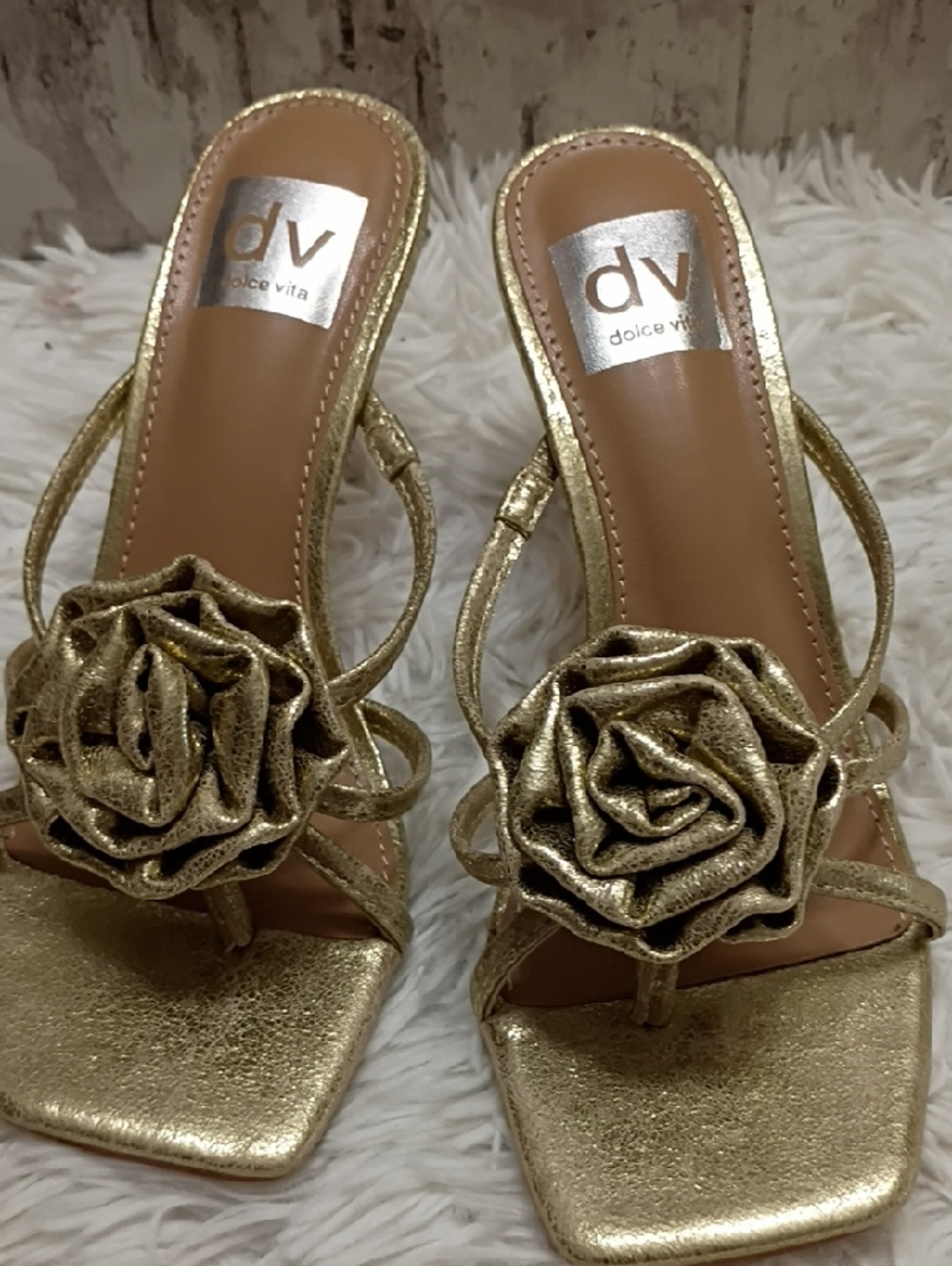 DV Dolce Vita Zelly Kitten Heel Sandals Women's Sz 6 🆕 - Picture 5 of 5